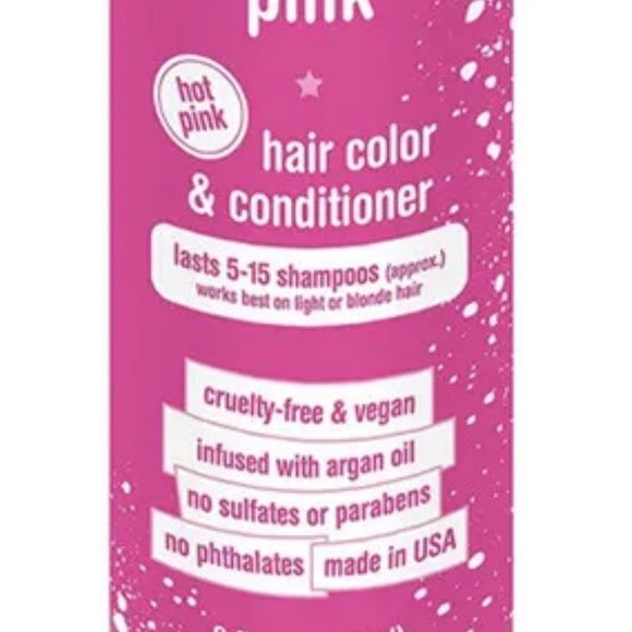 Kids - Rock The Locks Pink Hair Color & Conditioner 8 fl oz Washable Dye Vegan - Picture 3 of 6